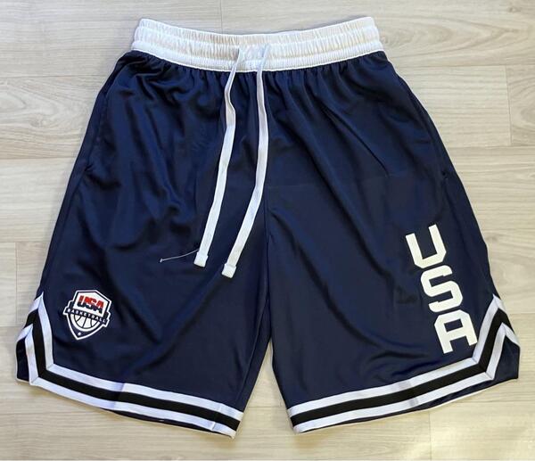 ★新品 バスケットボール USA代表 ドリームチーム DREAMTEAM バスパン ショーツ ユニフォーム NBA バスケ ジャージ ハーフパンツ 未使用品