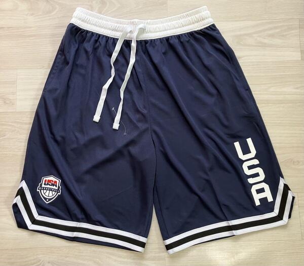 ★新品 バスケットボール USA代表 ドリームチーム DREAMTEAM バスパン ショーツ ユニフォーム NBA バスケ ジャージ 美品 ハーフパンツ