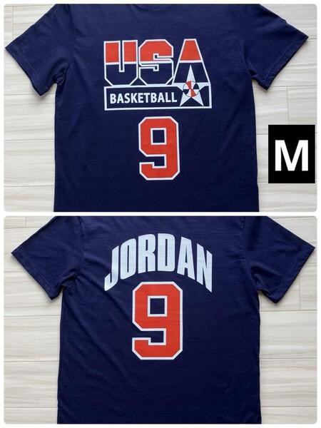★未使用品 USA代表 JORDAN 初代ドリームチーム DREATEAM マイケル・ジョーダン Tシャツ NBA ユニフォーム バスケ オリンピック M