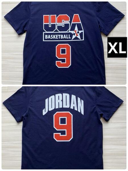 ★未使用品 USA代表 JORDAN 初代ドリームチーム DREATEAM マイケル・ジョーダン Tシャツ NBA ユニフォーム バスケ オリンピック XL