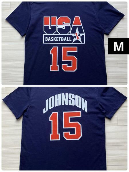 ★未使用品 USA代表 JORDAN 初代ドリームチーム DREATEAM マジック・ジョンソン Tシャツ NBA ユニフォーム バスケ オリンピック M