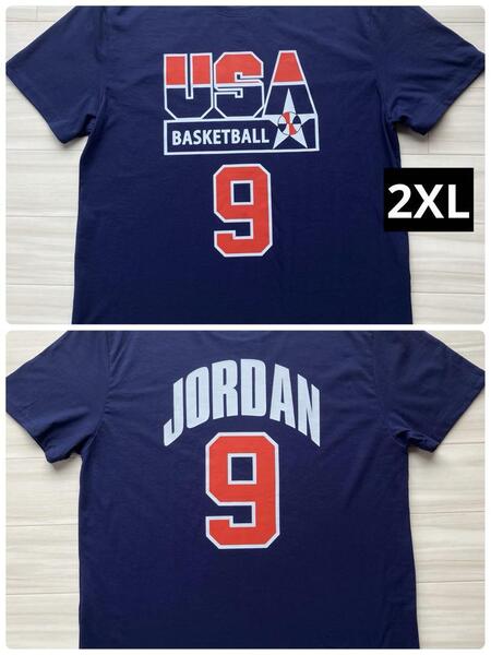 ★未使用品 USA代表 JORDAN 初代ドリームチーム DREATEAM マイケル・ジョーダン Tシャツ NBA ユニフォーム バスケ オリンピック 2XL