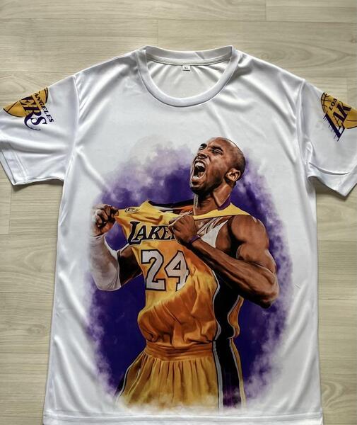 ★新品 NBA コービー・ブライアント LAKERS シャツ ユニフォーム Tシャツ ロサンゼルス・レイカーズ ジョーダン カリー レブロン 未使用品
