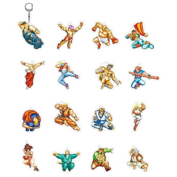 餓狼伝説スペシャル pixelライン攻撃アクリルキーホルダー 全16種BOX (ガロスペ Special SNK KOF XV neogeo ネオジオ アクリルスタンド)