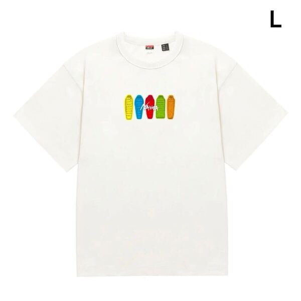 NANGA ナンガ エコハイブリッドTシャツ (SB PT) L ホワイト ECO HYBRID TEE(SB PT) WHT 半袖Tシャツ 新品未使用