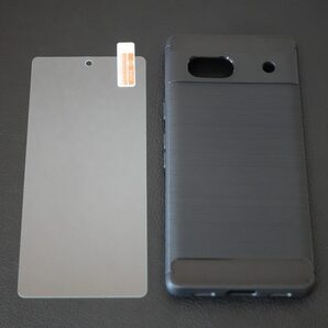 【2点セット】Pixel 7a 薄型ケース+強化ガラスフィルム 画面保護 スマホケース 耐衝撃 ピクセル7a