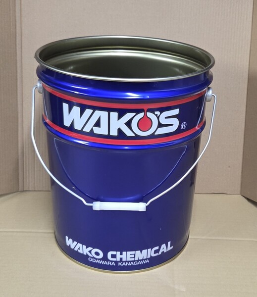 送料無料 ワコーズ WAKO'S 空 ペール缶 空き缶 20L 椅子 工具箱 ゴミ箱などに 無記載 かっこいい おしゃれ