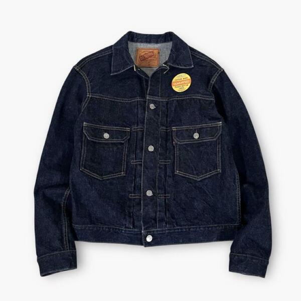 【美品】DENIME/ドゥニーム 232 2nd デニム トラッカー ジャケット WAREHOUSE/ウエアハウス製 初期型 濃紺 40 セルビッジ Gジャン