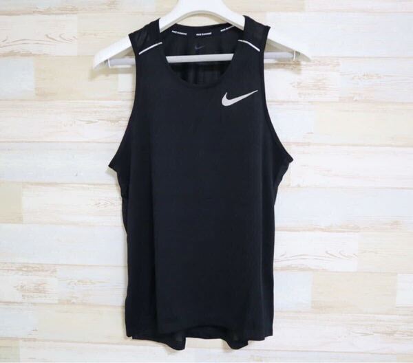 新品 Lサイズ NIKE ナイキ メンズ マイラー ランニング タンクトップ ブラック 黒