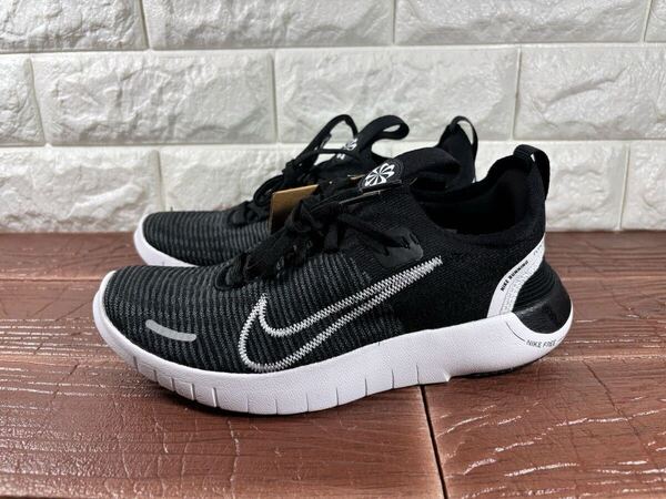 新品 23.5㎝ ナイキ NIKE フリーラン フライニット ネクストネイチャー FREE RUN FK NN ブラック 黒 レディースランニングシューズ