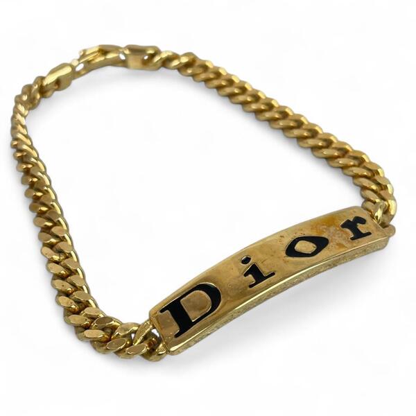 クリスチャンディオール ブレスレット 喜平 チェーン ゴールド金具 ゴールド Christian Dior