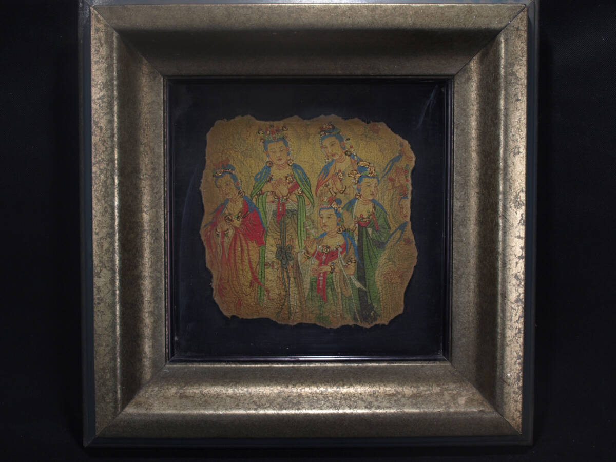 骨董市掘り出し品 中国唐時代 敦煌莫高窟壁画 彩絵 AK1802B16-3 Yahoo!オークション -「敦煌」(絵画) (美術品)の落札相場・落札価格