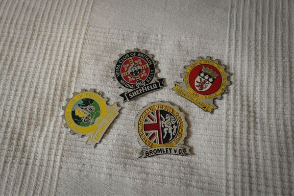Vespa Club of Britain cog badge 4点セット 当時物 ベスパ lambretta ランブレッタ GS