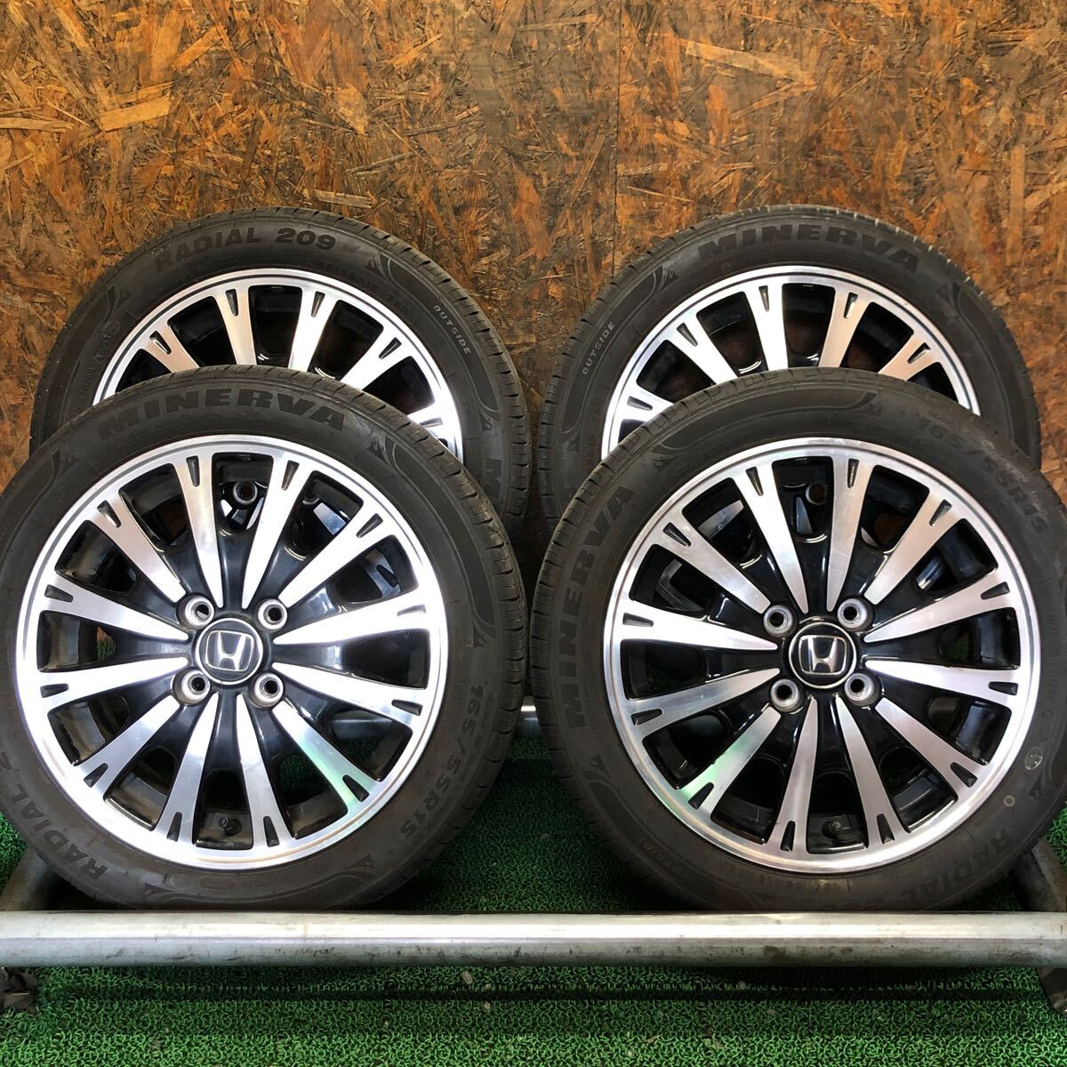 NBOXカスタム純正ホイールセット 165/55R15 4本セットバリ山 2025年最新】Yahoo!オークション -n-box 純正 ホイール(15インチ