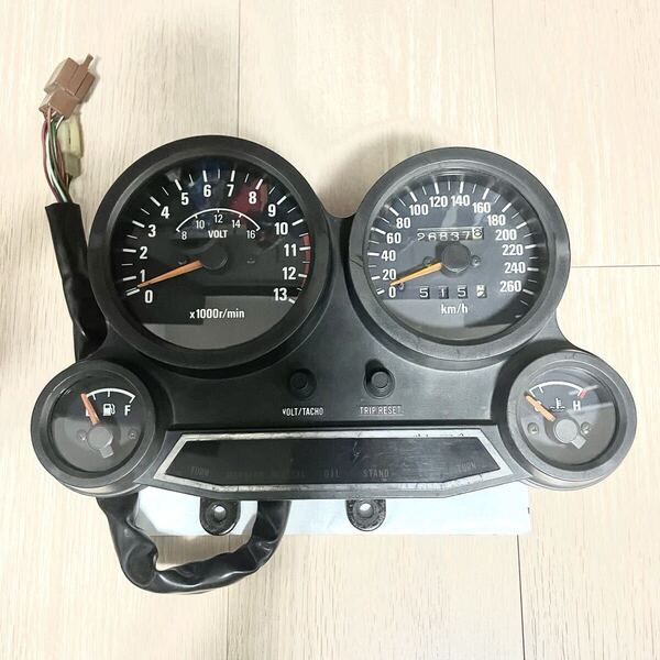 【送料無料】gpz900r 260kmフルスケールメーター 26837km スピード タコ ボルト フューエル テンプ 電圧 回転 ninja zzr1100等に!