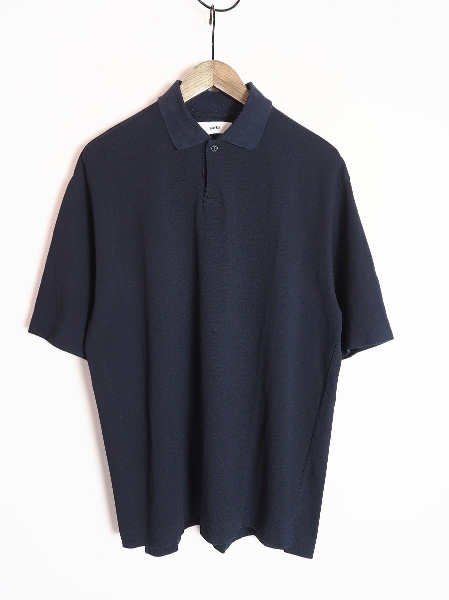 マーブル 22SS marka マーカ POLO COLLAR SHIRT size1(Marble-effect