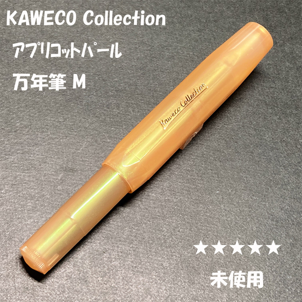 送料無料☆未使用☆KAWECO Collection 万年筆 M アプリコットパール/カヴェコ コレクション スチールニブ ステーショナリー★4Pen
