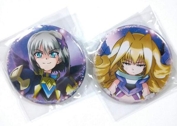 魔法少女リリカルなのは Reflection■ユーリ・エーベルヴァイン/ディアーチェ・K・クローディア■缶バッジ リフレクション なのは