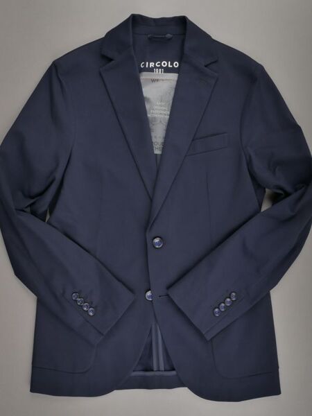 【新品未使用】CIRCOLO 1901 チルコロ◆Italy◆48◆ネイビー コットン ストレッチ ジャージー シングル ジャケット◆紺ブレ カジュアル