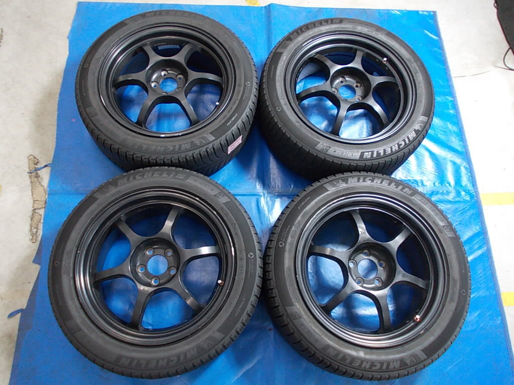 * б/у *#BlackRacing PRO N1 17x7.5JPCD100/5 дыра /OFF48#225/50R17# зимний 4шт.@set