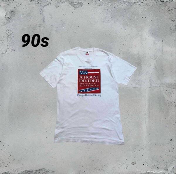 90s FRUIT OF THE LOOM フルーツオブザルーム ヴィンテージ 半袖Tシャツ シカゴ Lサイズ アメカジ ストリート USA製