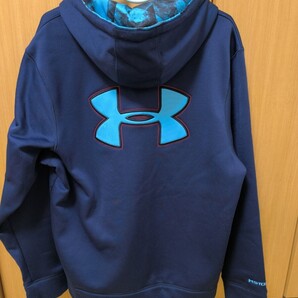 【難有最終値下げ】UAビッグロゴフルジップパーカー アンダーアーマーパーカー コールドギア XL
