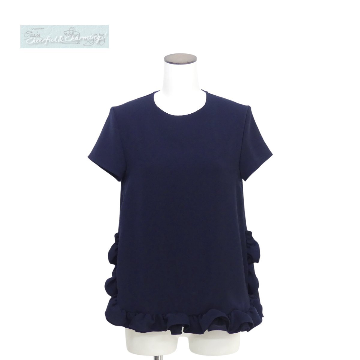 【美品】yoko chan バックフレアブラウス　ブラック 3090049481950533_01_1943.jpeg