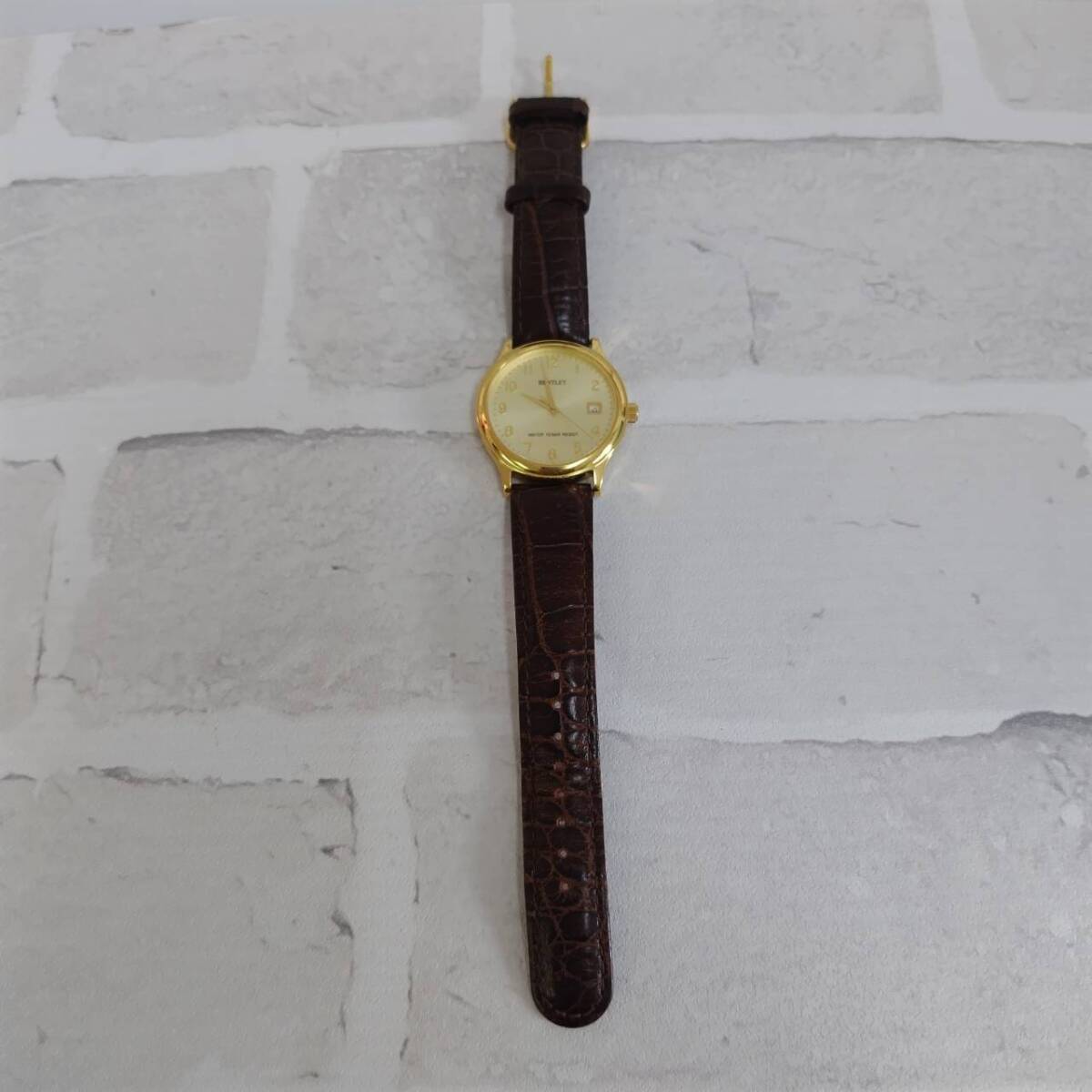 Bentley時計k18 750 BENTLEY ベントレー K18 750 18金 刻印 ゴールド文字盤 メンズ