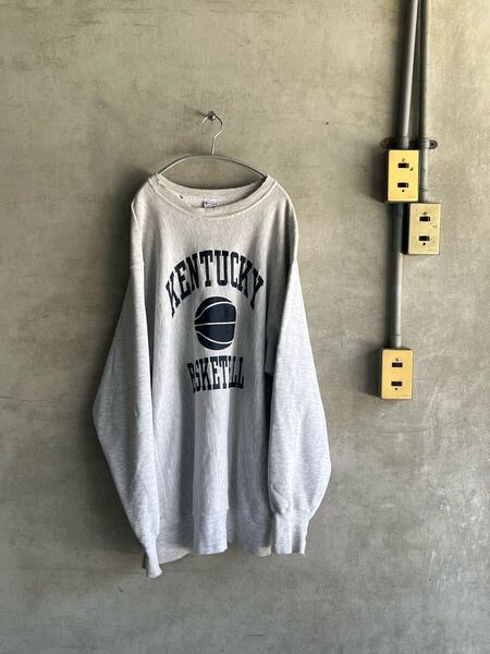 90s 90年代 ビンテージ champion チャンピオン リバースウィーブ スウェット トレーナー グレー XXXL ボロ ビッグサイズ ダメージ メキシコ