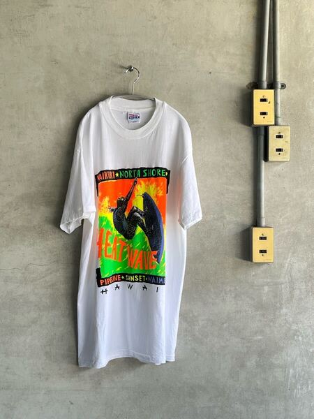 80s 80年代 90s 90年代 USA製 ビンテージ ヘインズ ビーフィー Hanes BEEFY サーフ Tシャツ シングルステッチ XL スケート ストリート