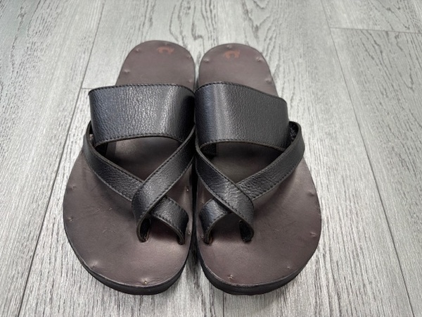 ★新品未使用 格安★ユッタニューマン JUTTA NEUMANN Frank フランク レザーサンダル ブラック Calfレザー BIRKI'S SOLE US9.0