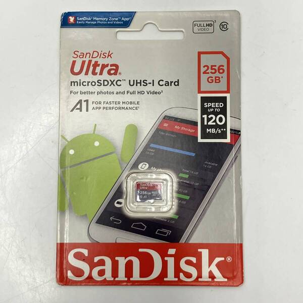 (志)【新品/送料無料】SanDisk/サンディスク Ultra microSDXC マイクロSDカード 256GB UHS-I Card (I)0702E