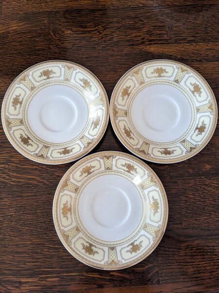 ノリタケ Noritake ソーサーのみ 3枚セット Bone China Imperial Suite ボーンチャイナ インペリアルスイート