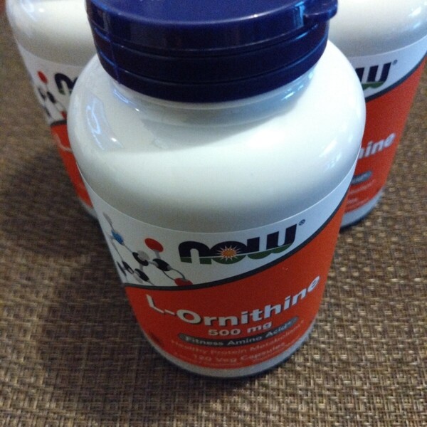 NOW L−オルニチン 500mg 120粒 3個セット