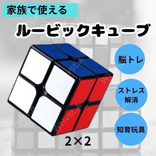 スピードキューブ 2×2 ルービックキューブ 高速回転 静音設計 初心者OK 脳トレ 人気 知育玩具