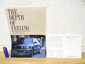 редкий 90 годы Vintage 1990 MMC Mitsubishi DIAMANTE Diamante каталог старый машина retro Showa подлинная вещь