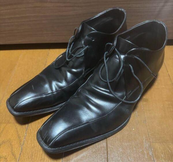 HAWKINS ビジネスシューズ ホーキンス メンズ 黒 ブラック 靴 革靴 レザー
