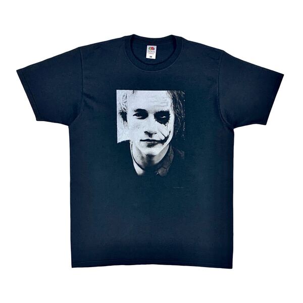 新品 ダークナイト JOKER ジョーカー DCコミックス バットマン ヴィラン ヒースレジャー ハーフコントラスト Tシャツ オーバーサイズXL(LL)