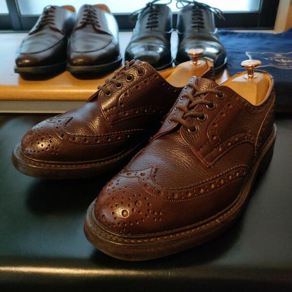 【Tricker’s】トリッカーズ UK6.5 M3087 ILKLEY イルクリー メンズ 革靴 本革 ウイングチップ