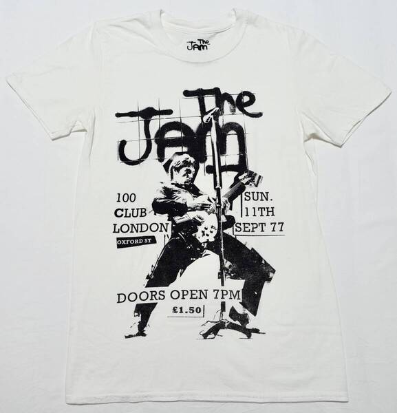 美品 THE JAM ジャム 100 CLUB 77 Tシャツ Sサイズ 白 T-shirt White PAUL WELLER, ポールウェラー Mods モッズ パンク天国 PUNK