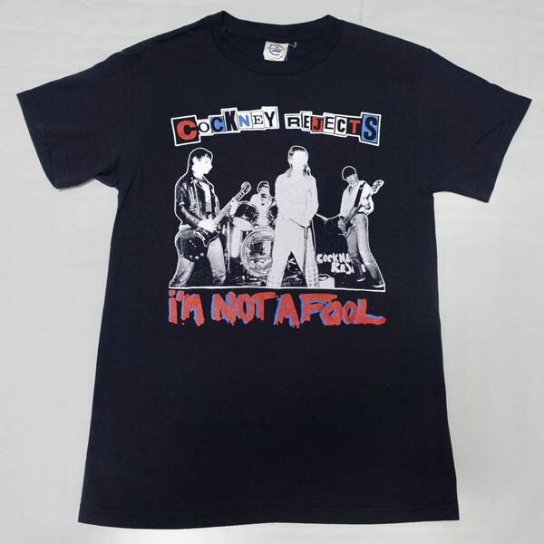 希少 美品 COCKNEY REJECTS コックニーリジェクツ I'm Not a Fool Tシャツ Sサイズ 黒 T-shirt BLACK パンク天国 Oi PUNK BLITZ 4skins