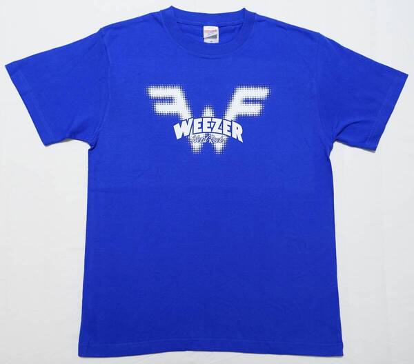 希少 レア 新品未着品 Weezer Japan tour 2025 バンド Tシャツ M 青 BLUE ウィーザー ロッキン オン ソニック ロキソニ スコット&リバース