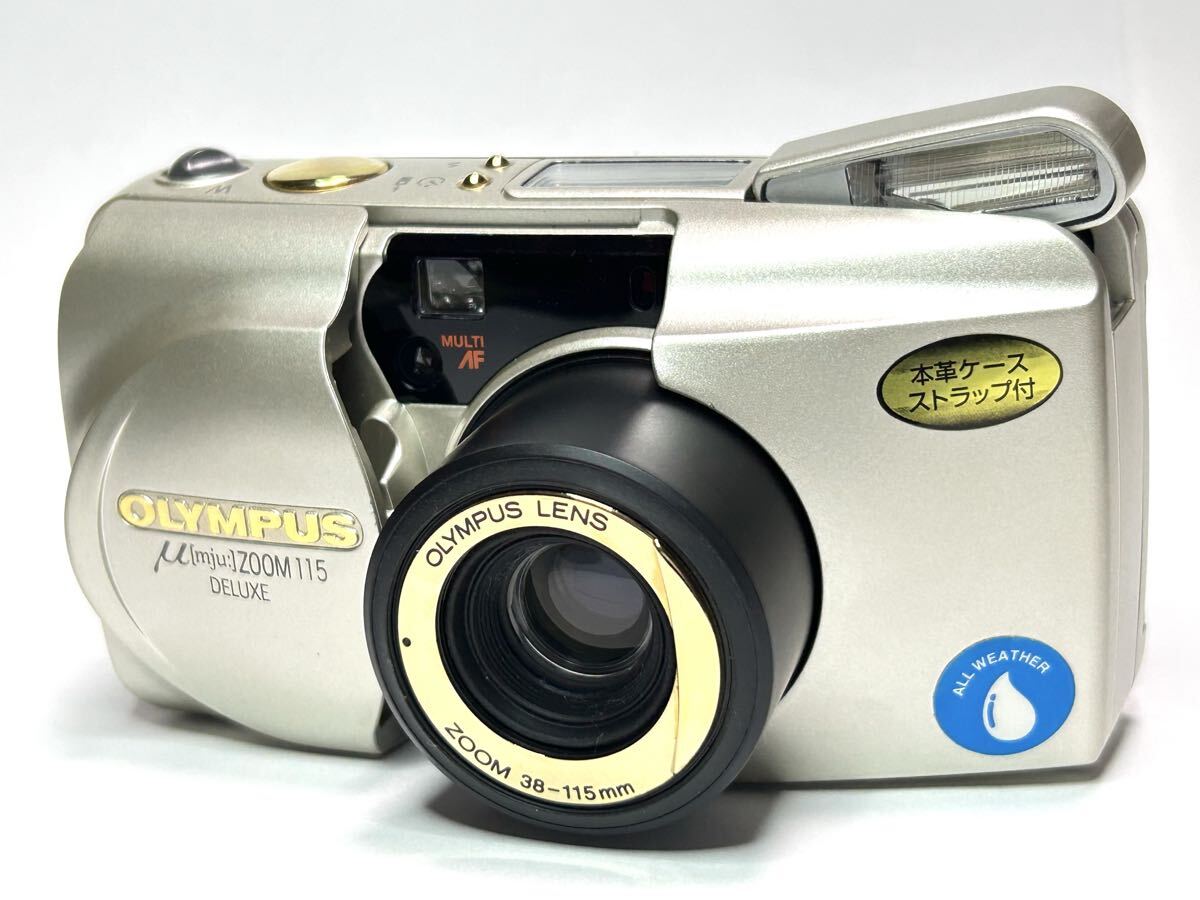 【希少 完動品】OLYMPUS μ ZOOM 115ブラック 動作確認済み Yahoo!オークション -「olympus μ zoom 115」の落札相場・落札価格
