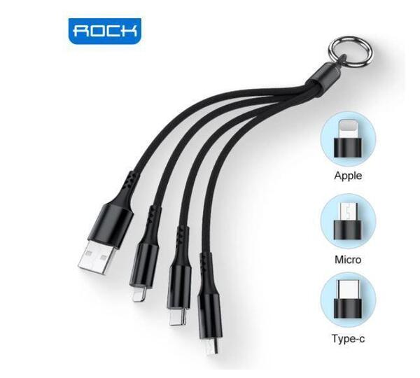 3 in 1 マイクロusb Cタイプ iphone USB充電 ケーブル 短い