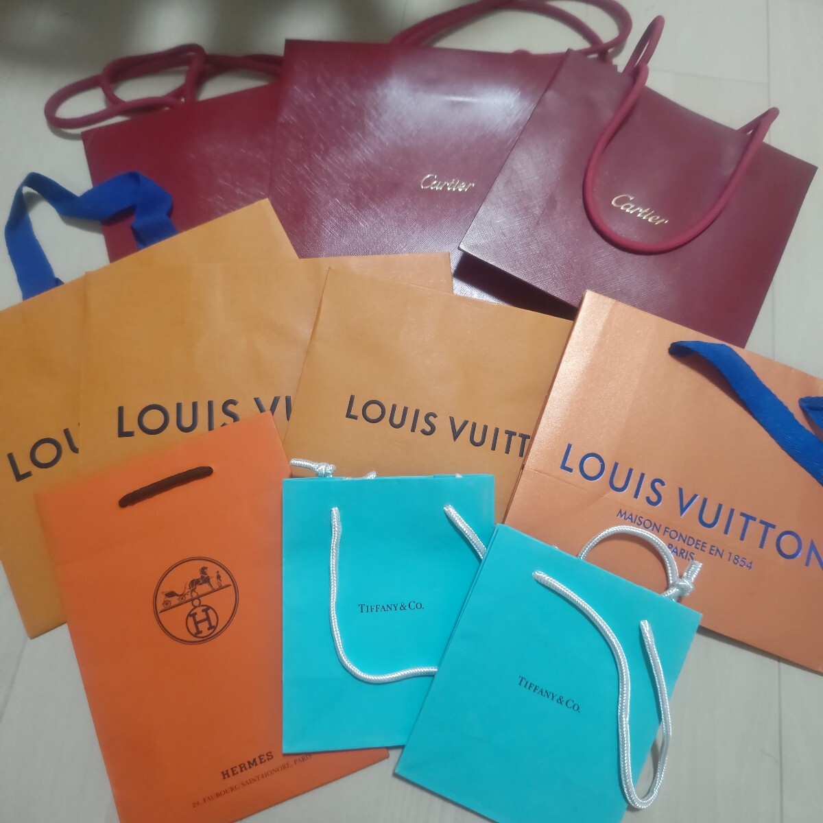未使用　ショッパー　ブランド　 LOUIS VUITTON　カルティエ　エルメス