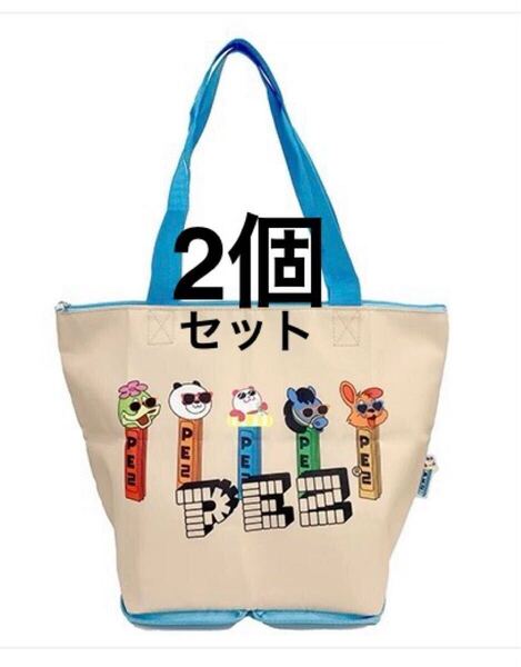 イオン PEZ×ナツパンダ コラボ 折りたたみ保冷バッグ 2個セット 非売品 AEON 夏パンダ