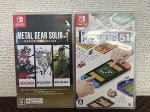 A2 Nintendo ニンテンドー SWITCH スイッチ ソフト 2点 世界のアソビ大全 METAL GEAR SOLID ゲームソフト 現状品