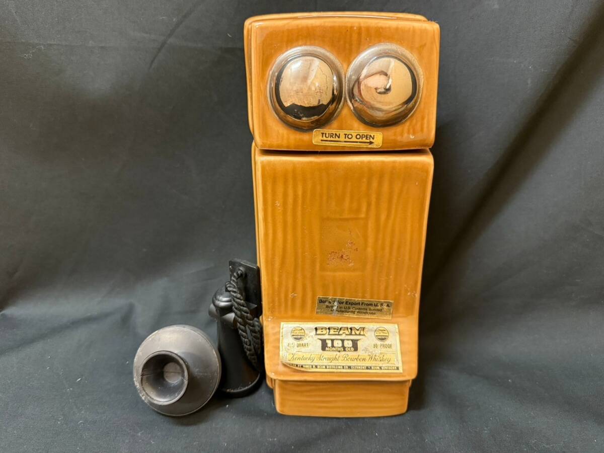 レアお宝　ヴィンテージ　箱付き　長期保存　BEAM ウイスキー　電話機 レアお宝 ヴィンテージ 箱付き 長期保存 BEAM ウイスキー 電話機