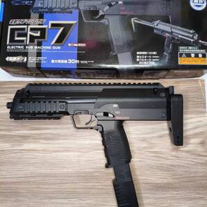 電子トリガー化/14mm逆ネジ組込み/BECコネクター クラウンモデル CP7 10歳以上 電動サブマシンガン MP7A2 電動ガン 電動ブローバック