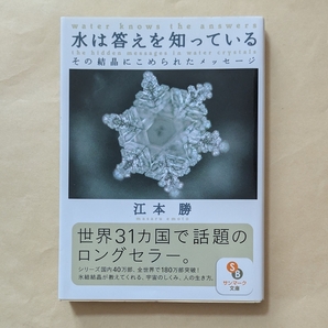 【即決・送料込】水は答えを知っている その結晶にこめられたメッセージ サンマーク文庫 江本勝